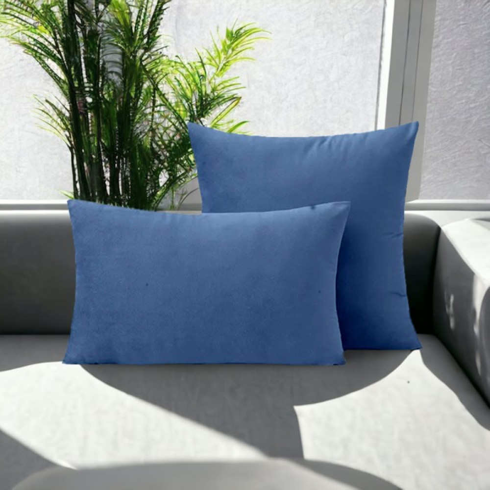 Ervaa Döşemelik Kumaşlı Dekoratif Kırlent Kılıfı - 43 x 43 cm - Açık Mavi Kırlent / Mobilya Yastığı Fiyatı