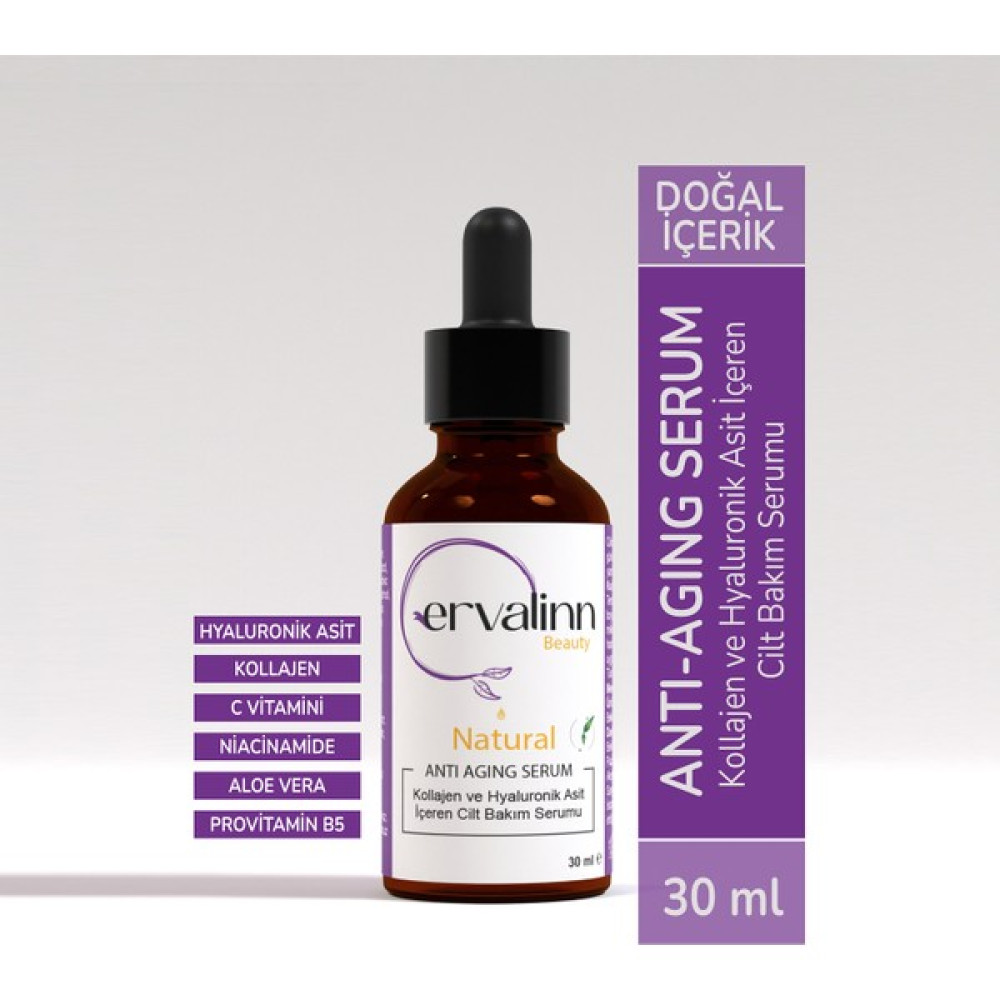 Ervalinn Anti-Aging Kollajen Hyaluronik Asit C Vitamin Serum 30 ml Anti-Aging / Yaşlanma Karşıtı Fiyatı