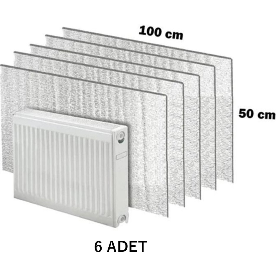 Eryatex 6 Adet Kalorifer Radyatör Arkalığı Isı Yalıtımı İzalasyon Levhası Petek Arkası Alüminyum Folyo 6 Adet 5 ml Giyim & İç Giyim Fiyatı
