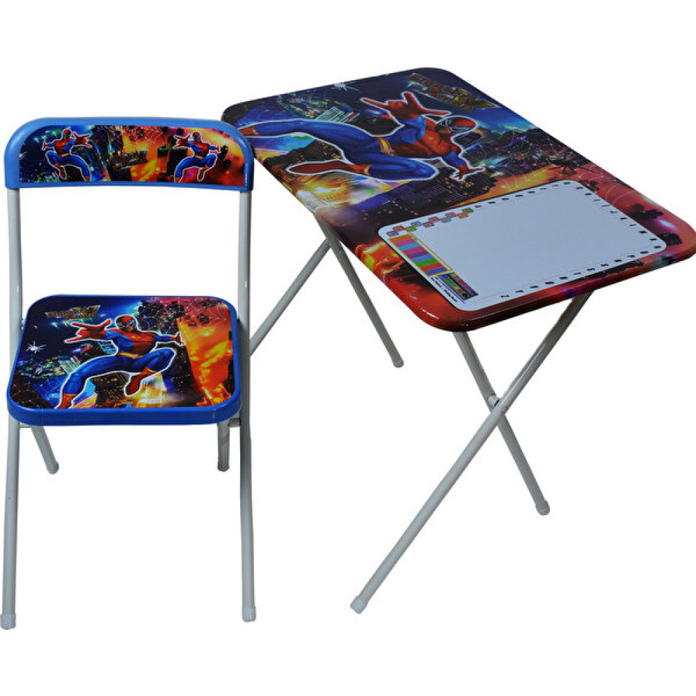 Erzi Ders Çalışma Masası Masa Sandalye Örümcek Adam - 59 x 39 x 54 cm - Kırmızı Çalışma Masası Fiyatı