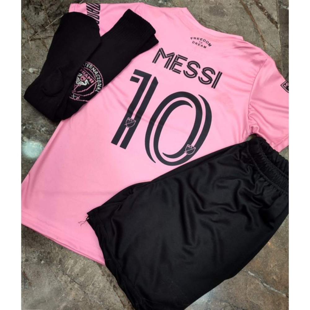 Es Kids Inter Miami Yeni Sezon Messi Pembe Futbol Forması + Çorap Hediyeli Futbol Malzemeleri Fiyatı