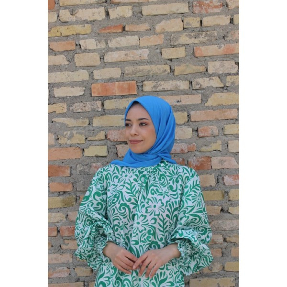 Eşarp Durağı Düz Yazma- Mavi Eşarp Fiyatı