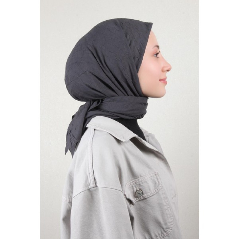 Eşarppark Bambu Kraşlı Eşarp 3081-56 Antrasit Eşarp Fiyatı