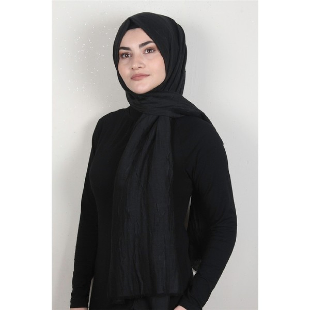 Eşarppark Bambu Kraşlı Şal 2724-5 Siyah Şal / Fular & Eşarp Fiyatı