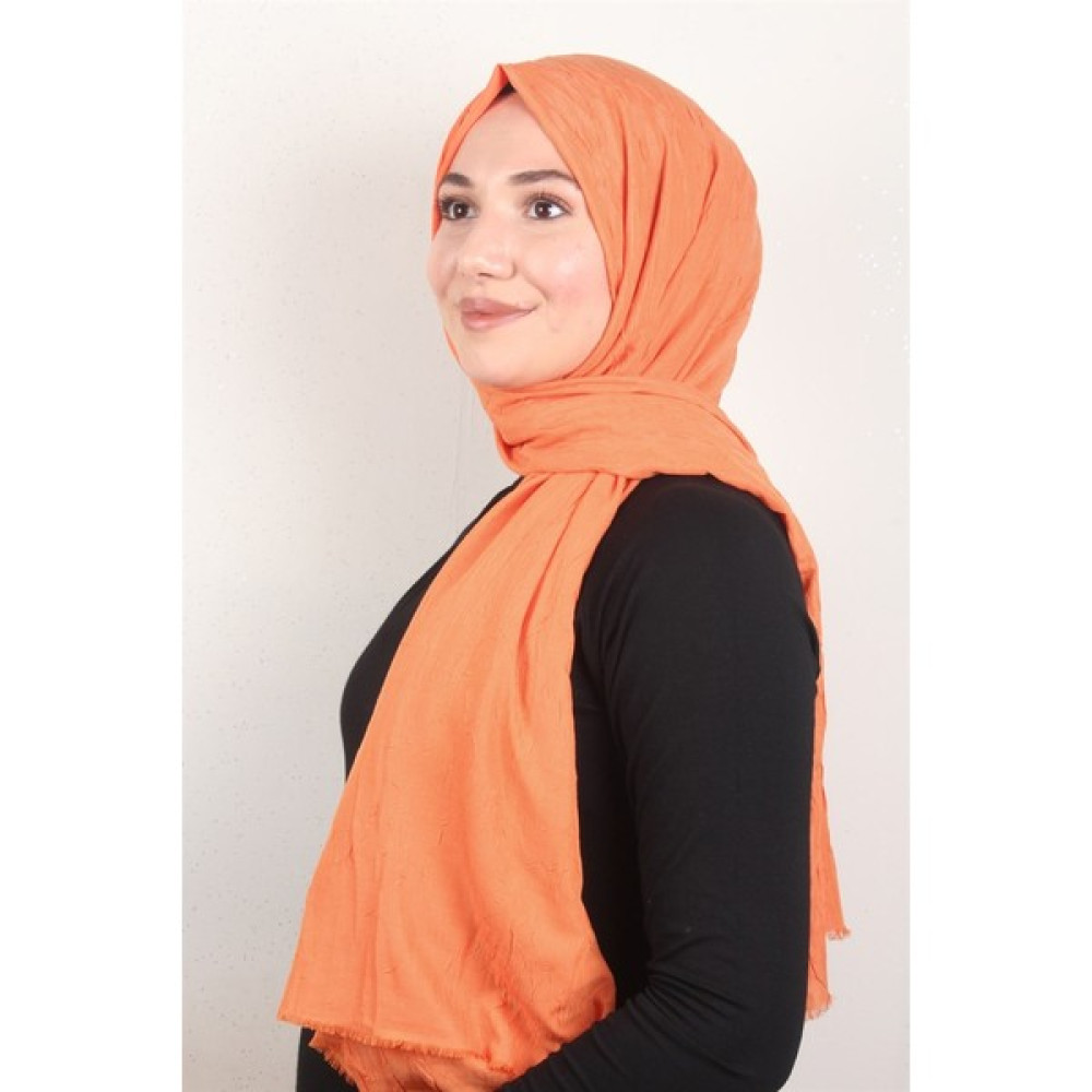 Eşarppark Bambu Kraşlı Şal 2724-60 Orange Şal / Fular & Eşarp Fiyatı