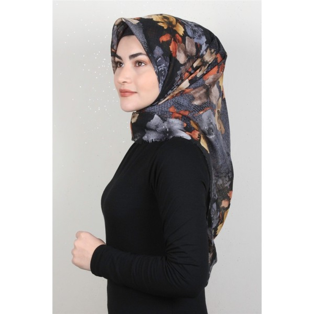 Eşarppark Pamuklu Trend Eşarp 9926-15 Siyah Eşarp Fiyatı