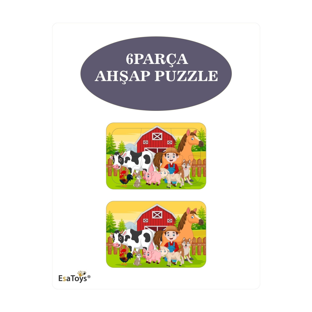 esatoys Ahşap Çocuk Puzzle 6 Parça Puzzle & Aksesuarları Fiyatı