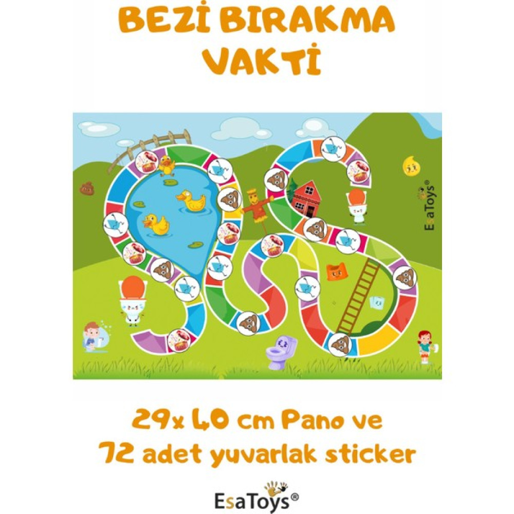 Esatoys Tuvalet Eğitimi Sticker Panosu Eğitici Oyuncak Fiyatı