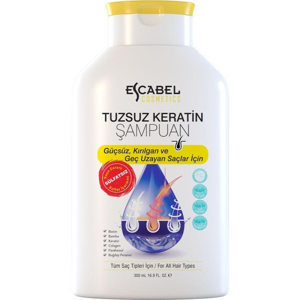 Escabel Tuzsuz Keratin Şampuanı 300 ml Oto Boyaları Fiyatı