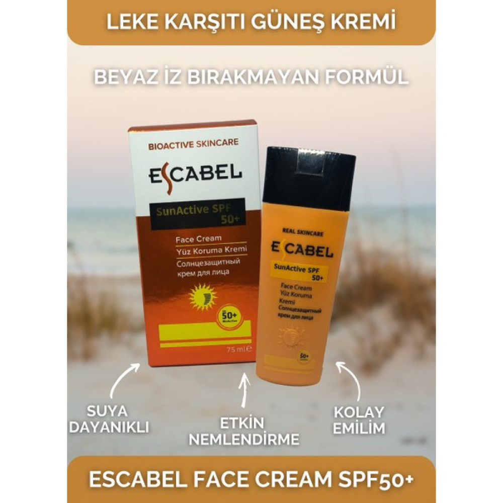 Escabel Yüz Koruyucu Güneş Kremi SPF50+ 75 ml Güneş Kremleri ve Losyonları Fiyatı
