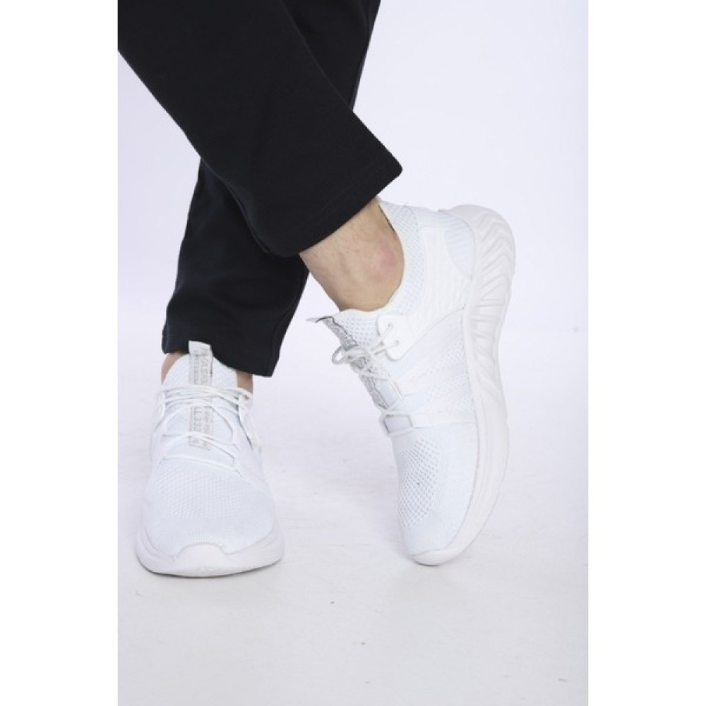 Escetic Erkek Spor Full Ortopedik Hafif Beyaz Yazlık Sneaker Ayakkabı - AY0007 Spor Ayakkabı Fiyatı