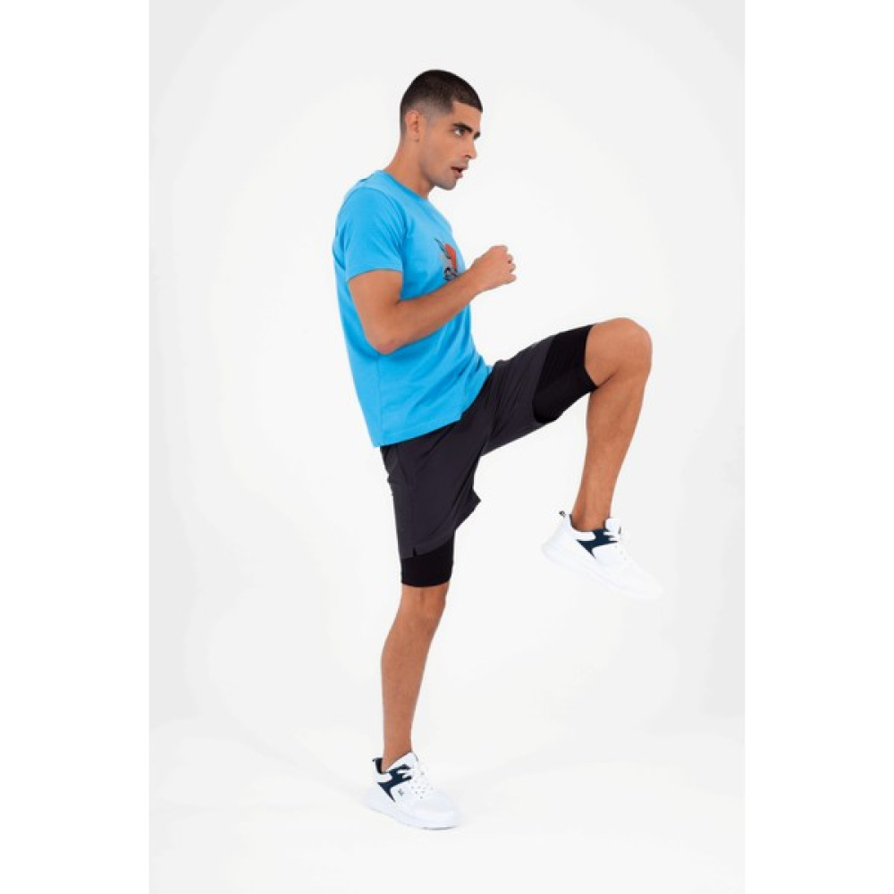 Escetic Koyu Gri Erkek Içi Kendinden Taytlı 3 Cepli Deniz Fitnes Spor Likra ŞORT B1326 Şort & Kapri (Outdoor) Fiyatı