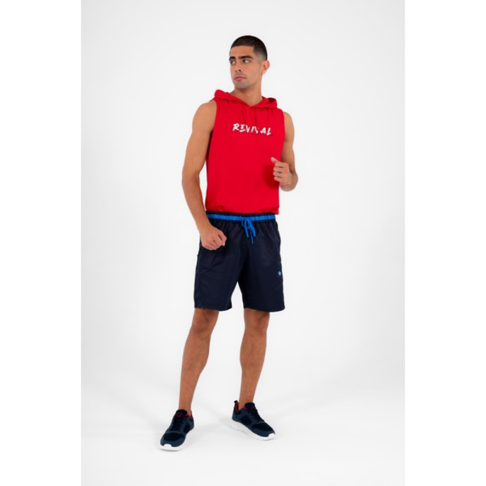 Escetic Lacivert Erkek Casual 3 Cepli Maraton Kumaş Deniz Fitnes file Astarlı Spor Şort B1378 Şort & Kapri (Outdoor) Fiyatı
