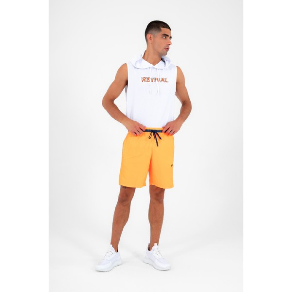 Escetic Oranj Erkek Casual 3 Cepli Maraton Kumaş Deniz Fitnes file Astarlı Spor Şort B1378 Şort & Kapri (Outdoor) Fiyatı