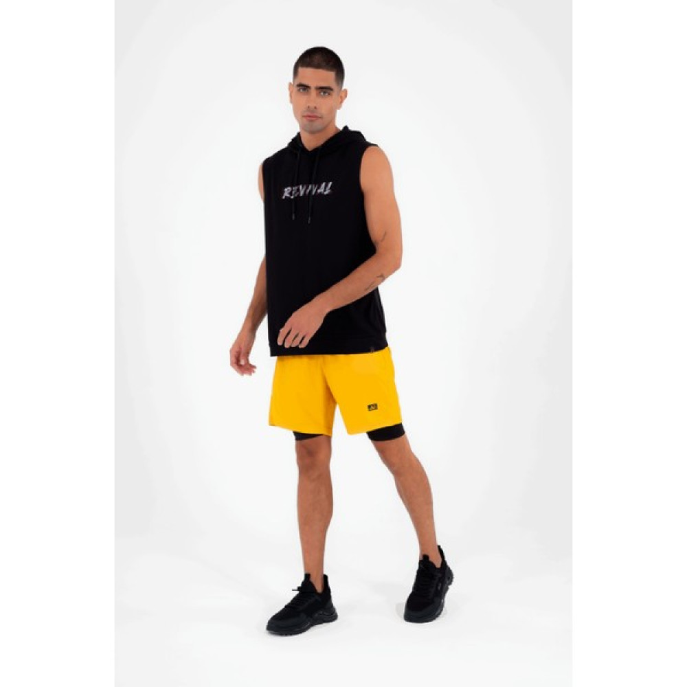Escetic Sarı Erkek Içi Kendinden Taytlı 3 Cepli Deniz Fitnes Spor Likra ŞORT B1326 Şort & Kapri (Outdoor) Fiyatı