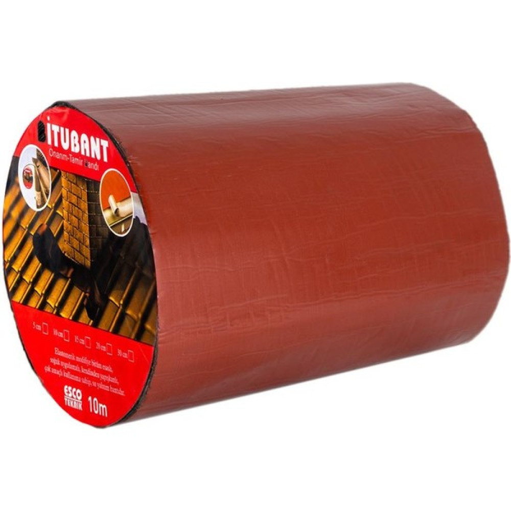 Esco Teknik Baca Dibi Su Yalıtım Bandı Kırmızı 20CM x 10MT Oto Boyaları Fiyatı