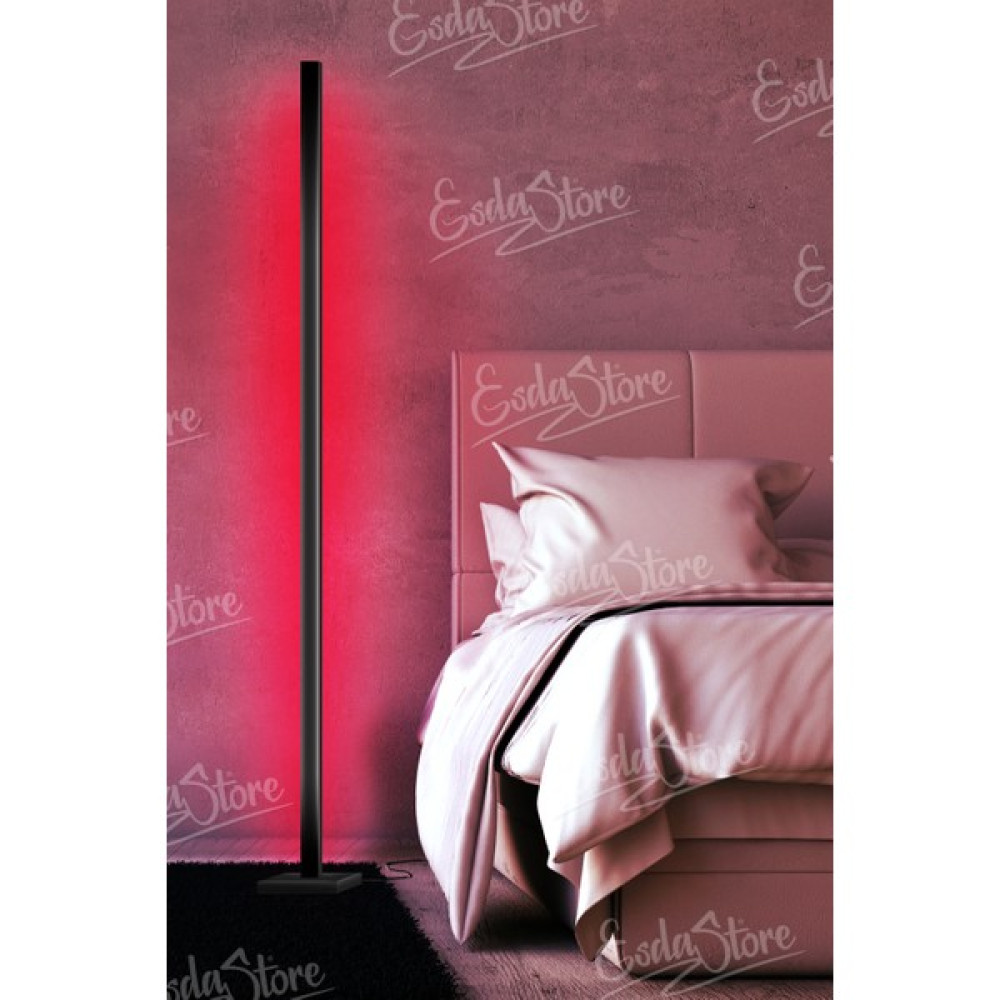 Esda Store Deka Köşe LED Lambader Oda Aydınlatma Sistemi Full Rgb - Ahşap Rengi Lambader Fiyatı