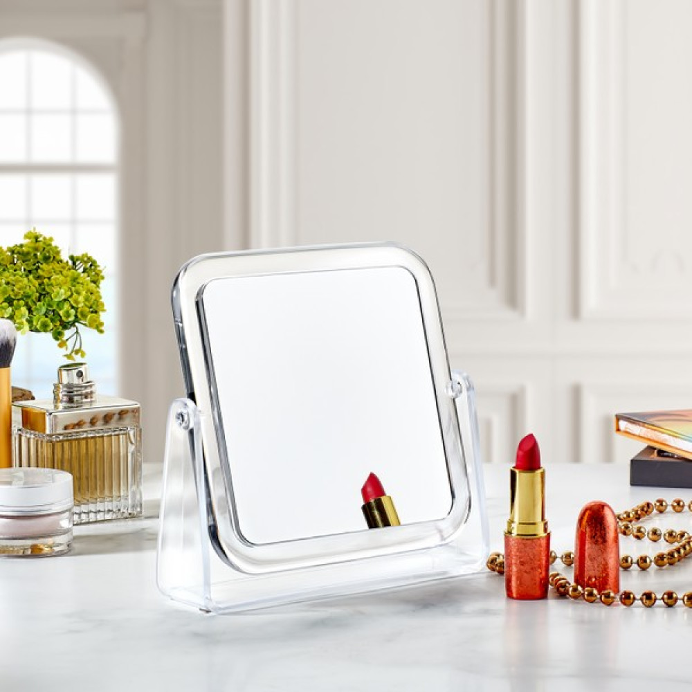 Esda Store Kare Makyaj Aynası - Beyaz Banyo Aynası Fiyatı