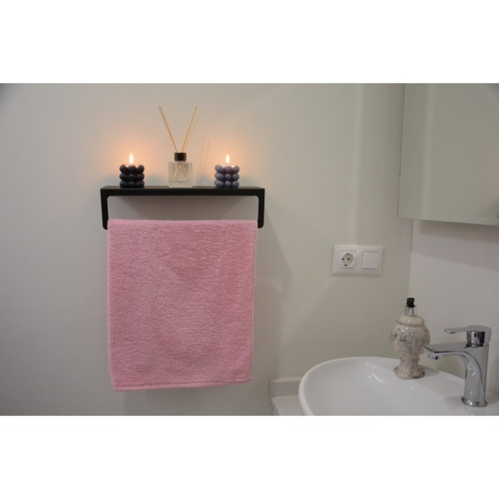 Esdense Metal Siyah Havlu Askısı ve Çok Fonksiyonlu Raf Havluluk Banyo Düzenleyici Havlu Standı - 40x8 cm Havluluk Fiyatı