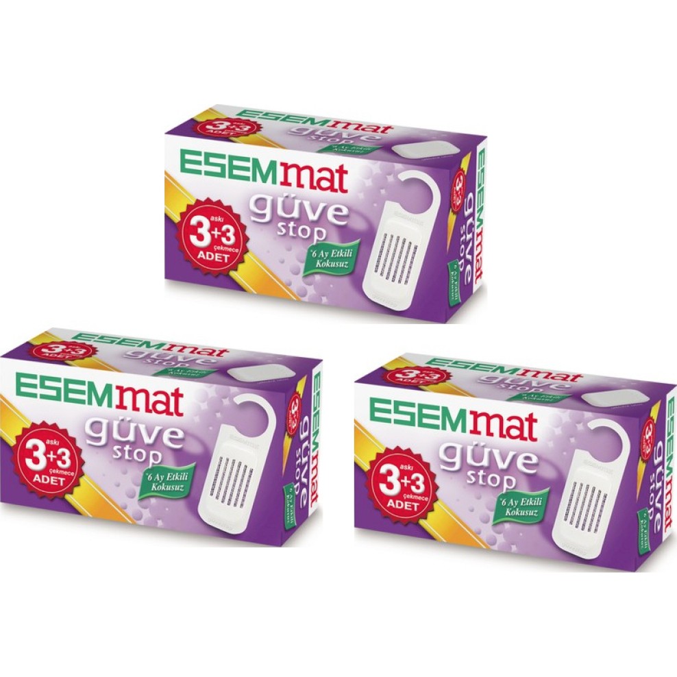 Esemmat Etkili ve Güvenli Güve Kovucu - Güve Kovucu X3'lü Diğer Fiyatı