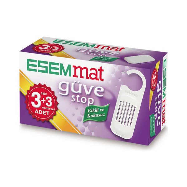 ESEMmat Güve Kovucu Tablet Kokusuz 6 Ay Boyunca Etkili 3 Askı 3 Çekmece İçin Güvenli Çözüm Evcil Hayvan Ürünleri Fiyatı