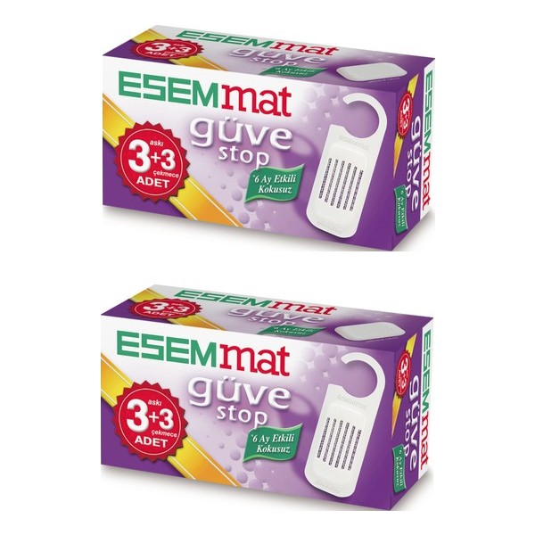 Esemmat Güve Stop - Kokusuz 6 Ay Boyunca Etkili X2 Adet Sinek-Kene-Haşere Kovucu Fiyatı