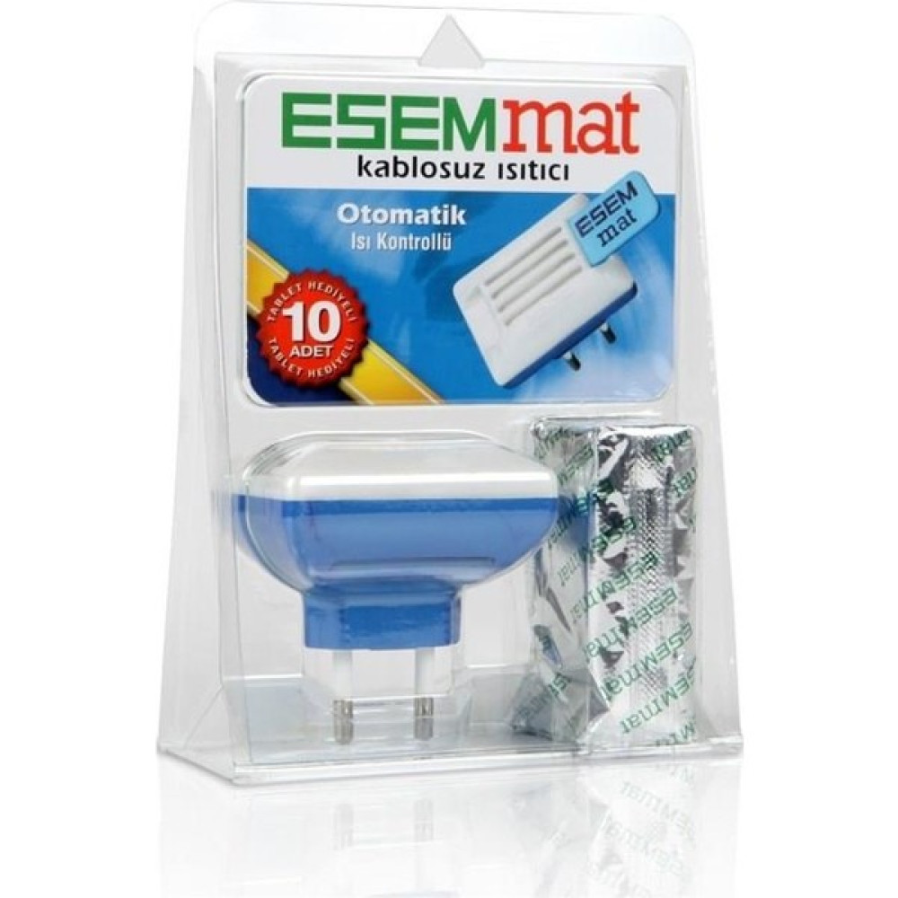 Esemmat Kablosuz Isıtıcı Sinek Kovucu Cihaz 10 Yedek Tablet Set (Isı Kontrollu) Sinek-Kene-Haşere Kovucu Fiyatı