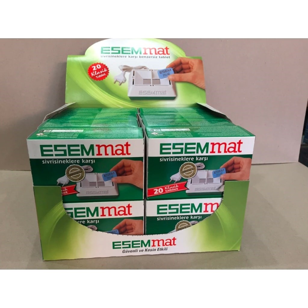 Esemmat Sivrisinek Kovucu 16 x 20'li Klasik Tablet Diğer Fiyatı