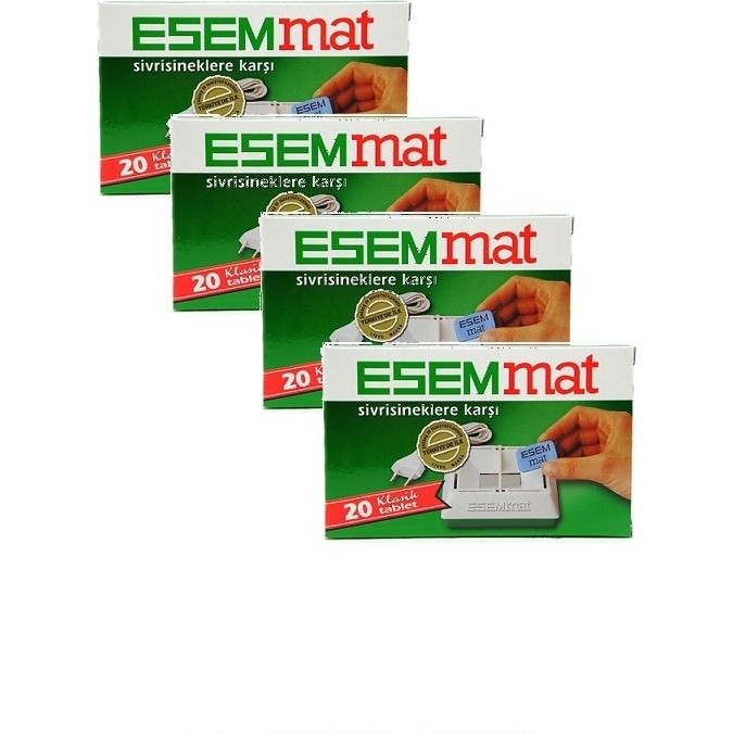 Esemmat Sivrisinek Kovucu Tablet 20 Adet X4 Adet Diğer Fiyatı