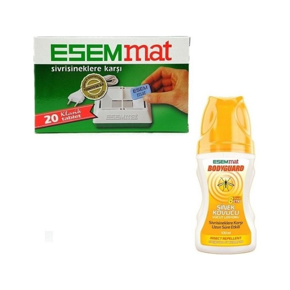 Esemmat Sivrisinek Kovucu Tablet + Bodyguard Losyon 100 ml Oto Boyaları Fiyatı