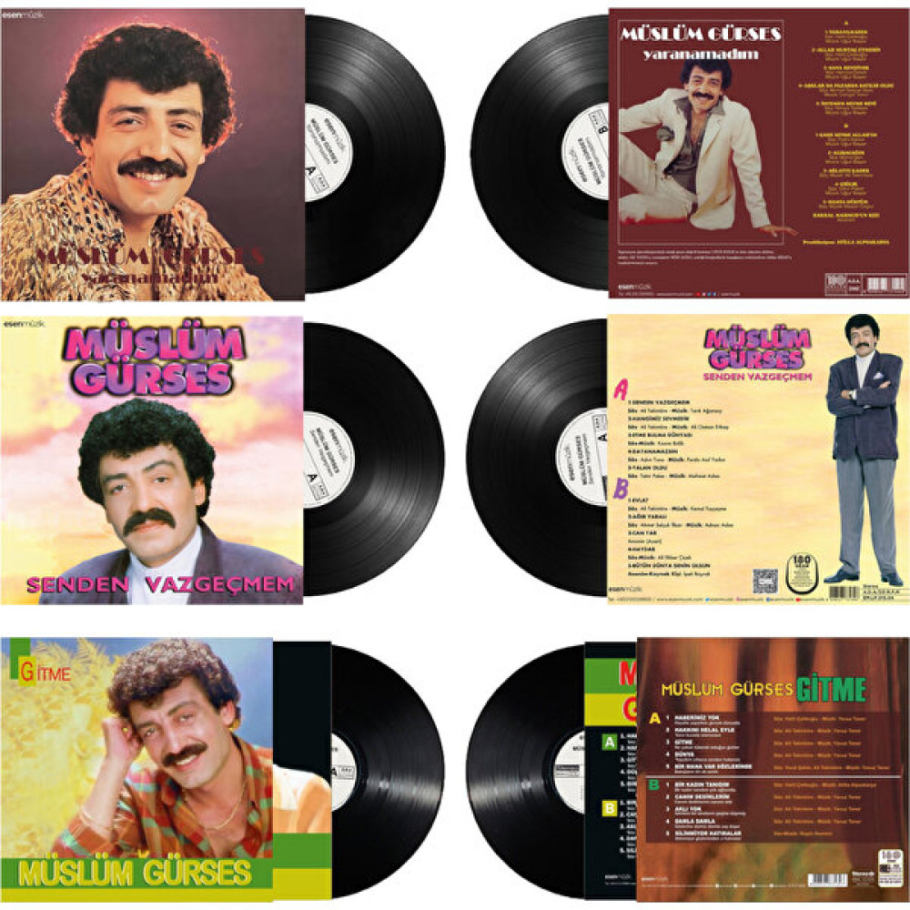 Esen Müzik Müslüm Gürses - (3 Plak Özel Set 3) Pikap & Aksesuarları Fiyatı