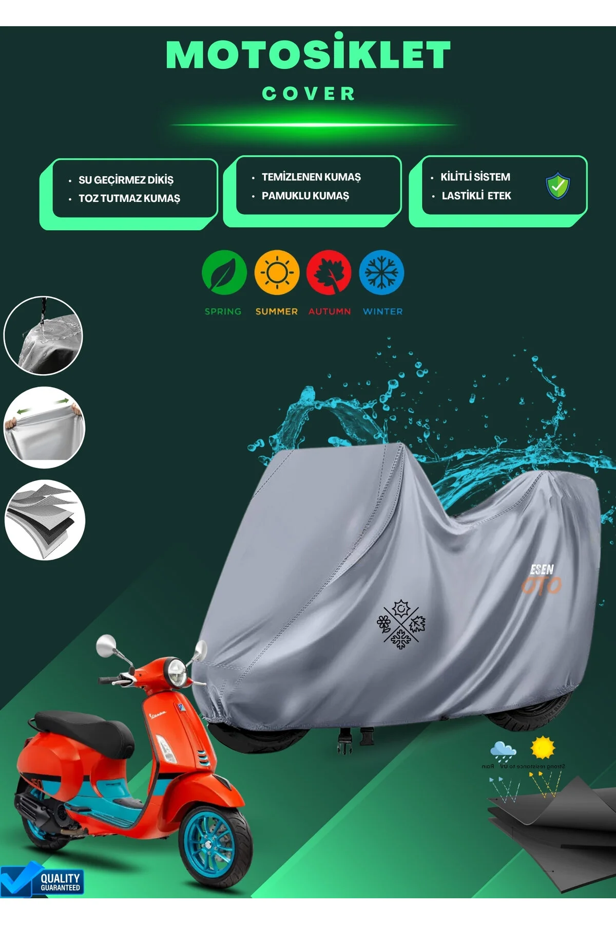 ESEN OTO Xolo Motor Brandası Motosiklet Brandası L Beden Uyumlu" Motorsiklet Brandaları Fiyatı