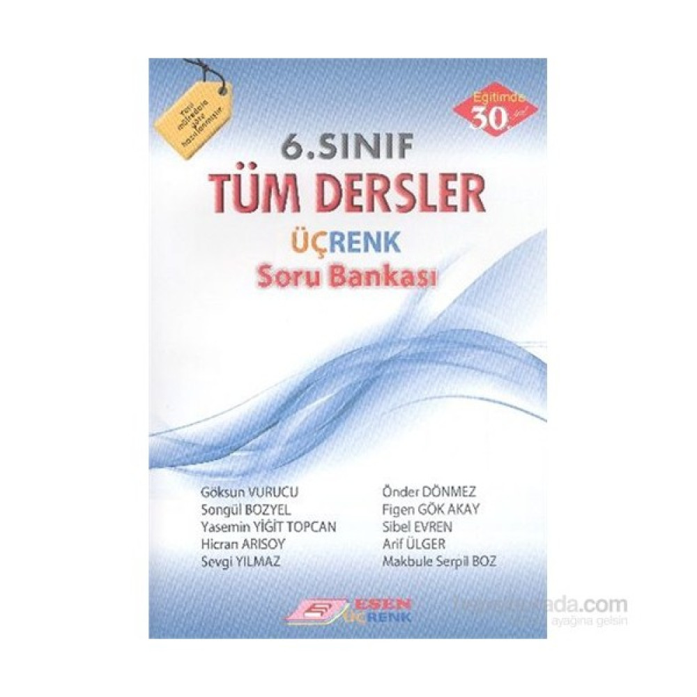 Esen Üçrenk Yayınları 6. Sınıf Tüm Dersler Soru Bankası Tüm Dersler Fiyatı