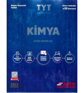 Esen Kitap TYT Kimya Soru Bankası 2022 Temel Yeterlilik Testi (TYT) Fiyatı