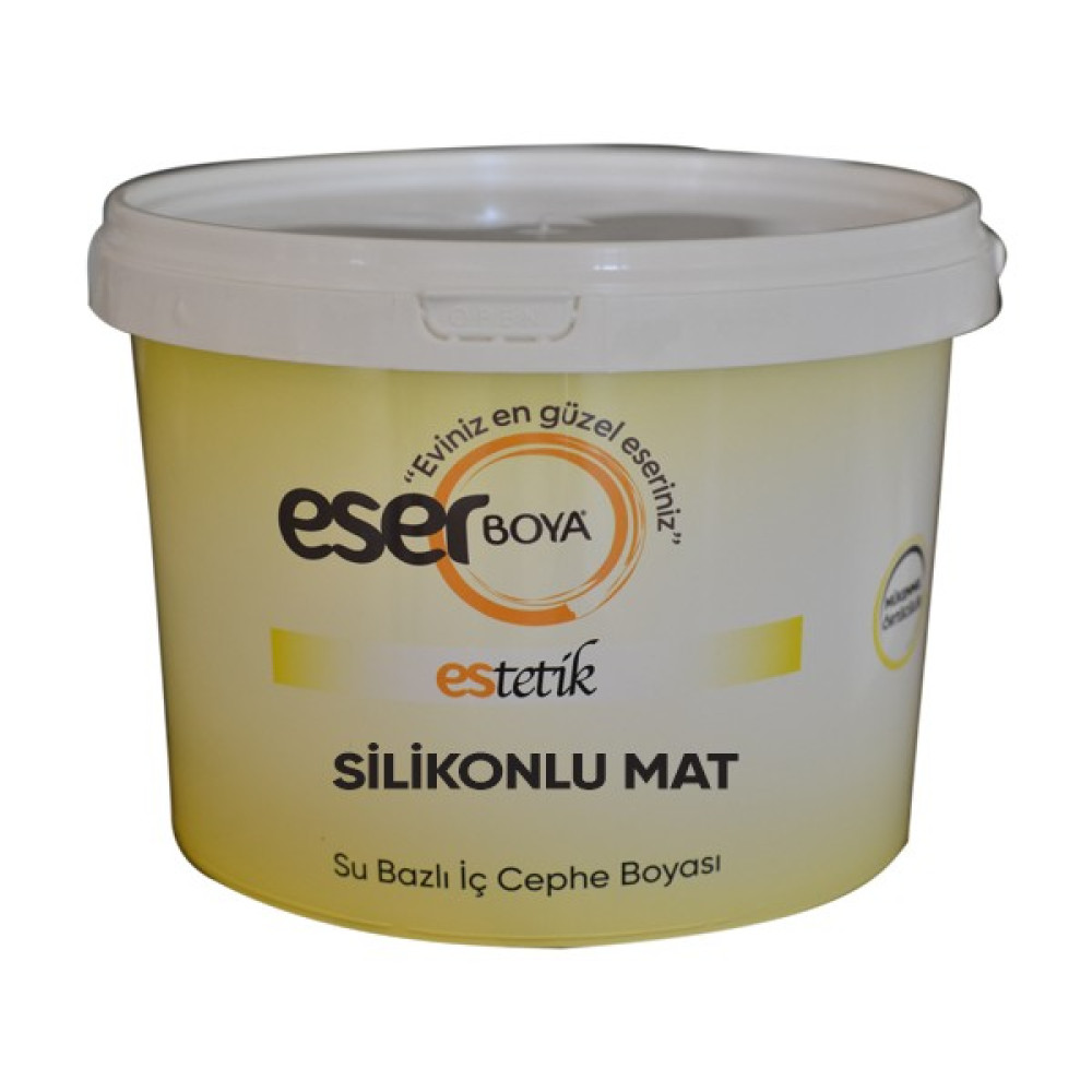 Eser Boya Silikonlu Mat Silinebilir İç Cephe Duvar Boyası Beyaz Renk - 10kg - 010 - Beyaz İç Cephe Duvar Boyası Fiyatı