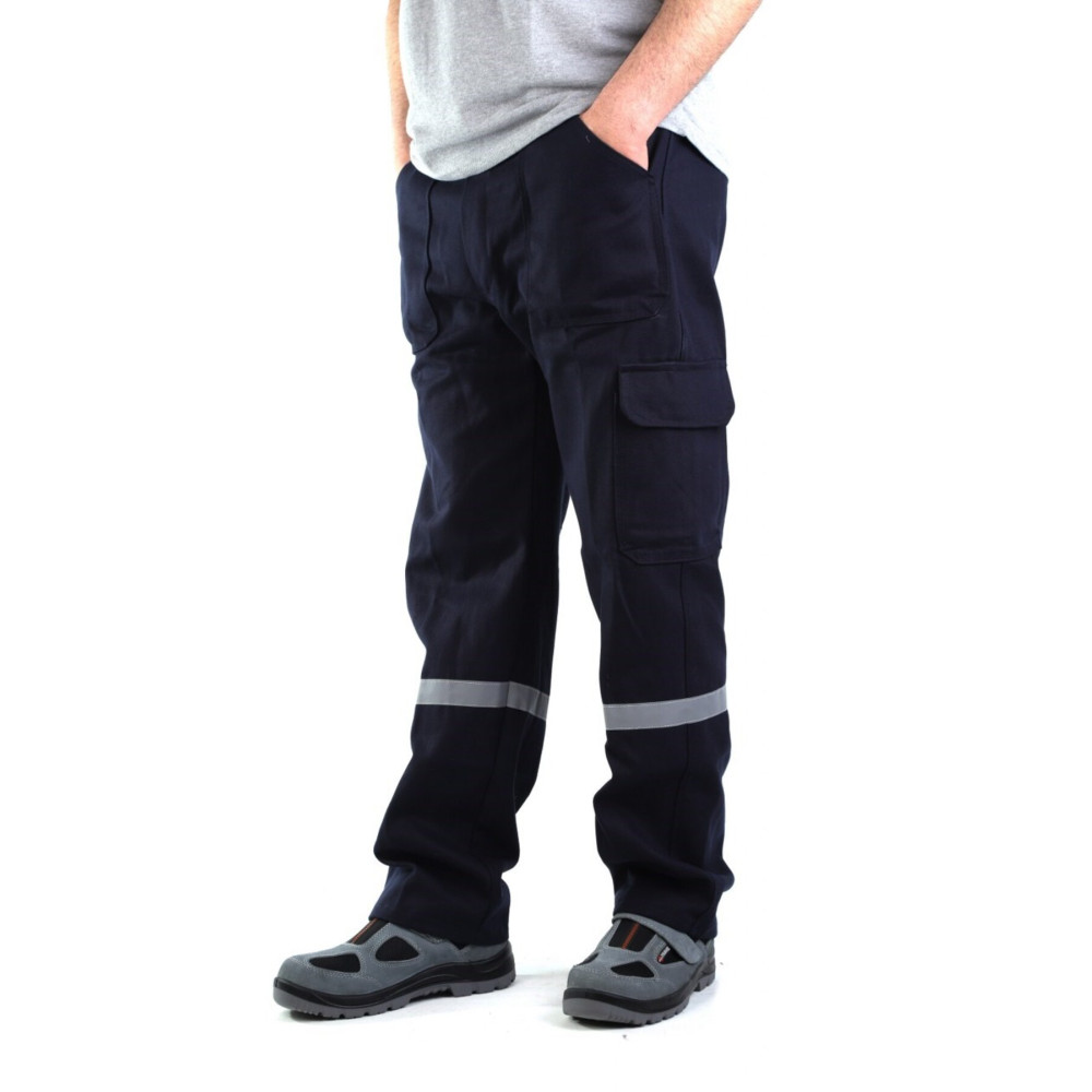 ESERIS 16-12 Gabardin Komando Cepli I?ş Pantolonu Reflektörlü - Yazlık- Lacivert S Beden Kadın Pantolon Fiyatı