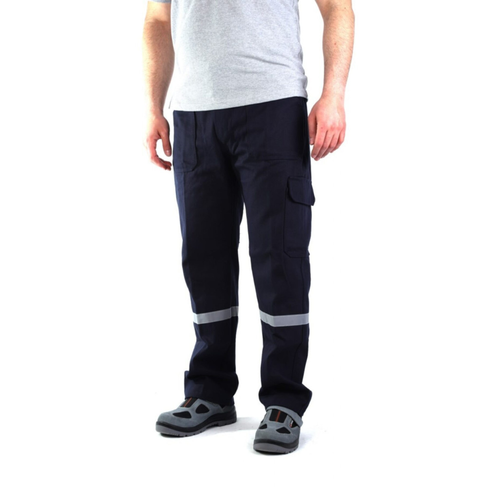 ESERIS Eser - 16-12 Gabardin Komando Cepli Iş Pantolonu Reflektörlü - Yazlık- Lacivert 2XL Beden Kadın Pantolon Fiyatı