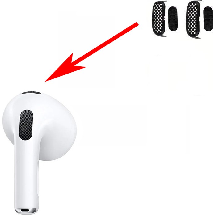 Esf Airpods 3 Hoparlör Anti Toz Önleyici Metal - Beyaz - Siyah Bluetooth Hoparlör Fiyatı