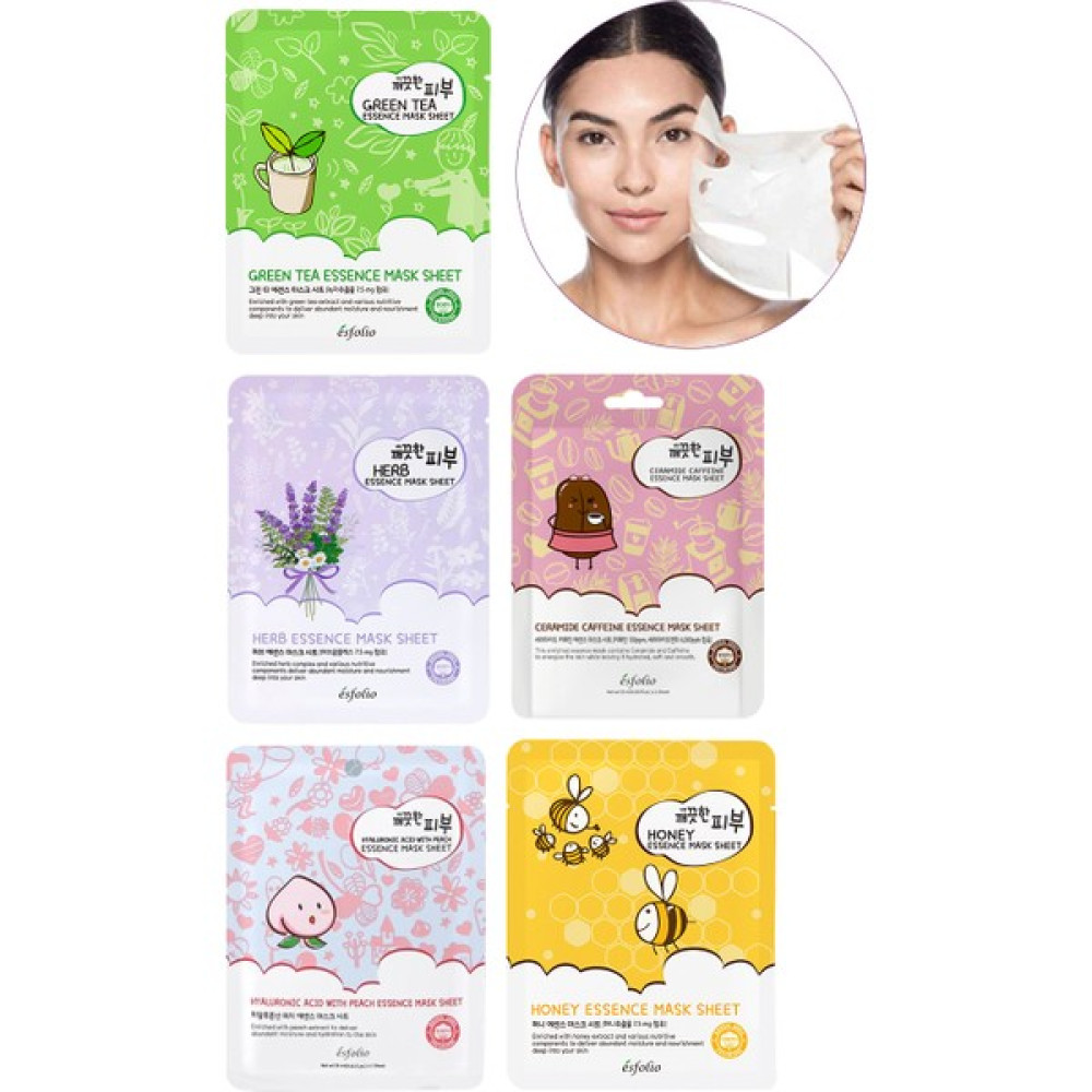Esfolio Yatıştırıcı 5'li Kağıt Maske Cilt Bakım Seti - Esfolio Sheet Mask Set Maskeler Fiyatı