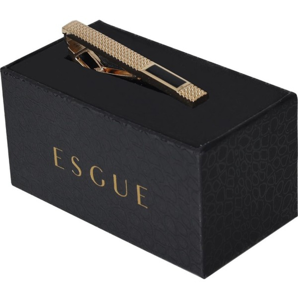 Esgue Siyah Gold Rengi Kravat Iğnesi & Maşası Kravat Fiyatı