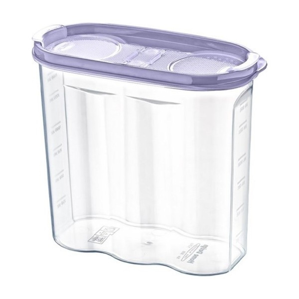 Eshopinlock 2 Kapaklı Ölçekli Erzak Kuru Gıda Saklama Kutusu Kabı - 1,7 Litre - SA935 - 1 Adet Saklama Kapları Fiyatı
