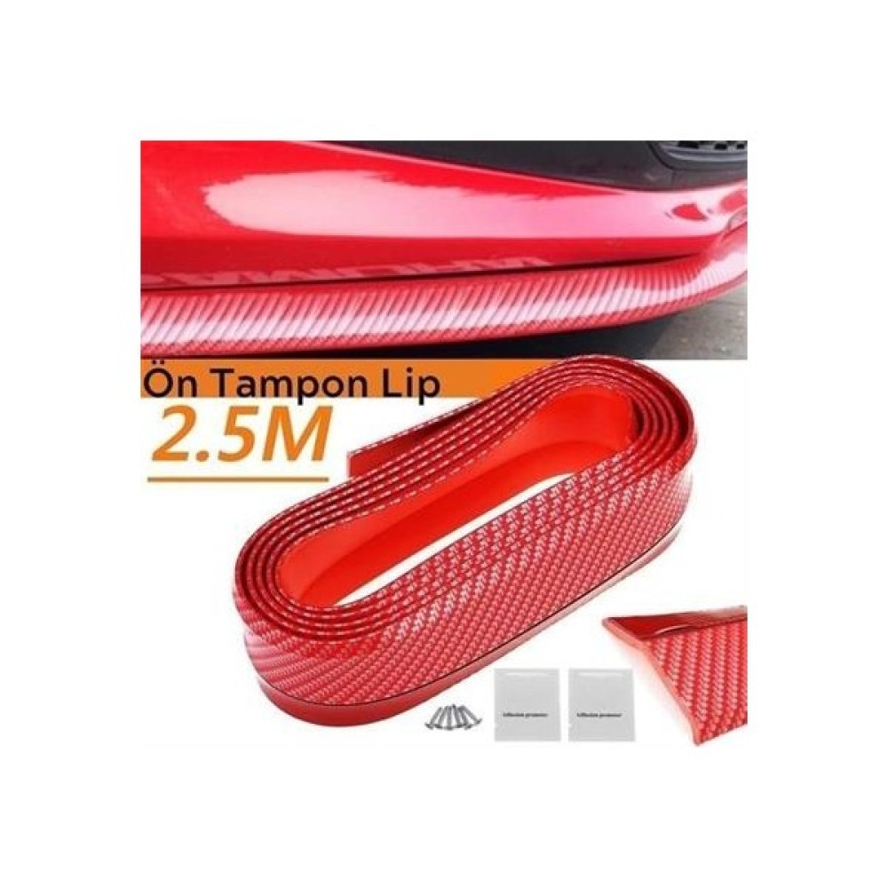 Eshopinlock Buffer® Kırmızı Renkli 2,5 Metre Araba Oto Ön Tampon Koruyucu Kauçuk Pratik Tampon Şerit Bant Döşeme Prizler Fiyatı