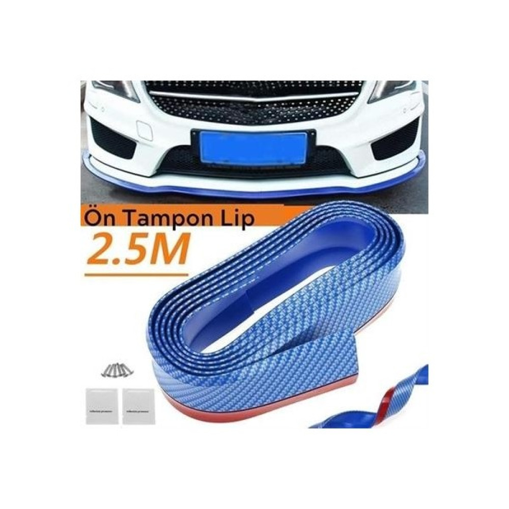 Eshopinlock Buffer® Mavi 2,5 Metre Araba Oto Ön Tampon Koruyucu Kauçuk Pratik Tampon Şerit Bant Döşeme Kiti Prizler Fiyatı