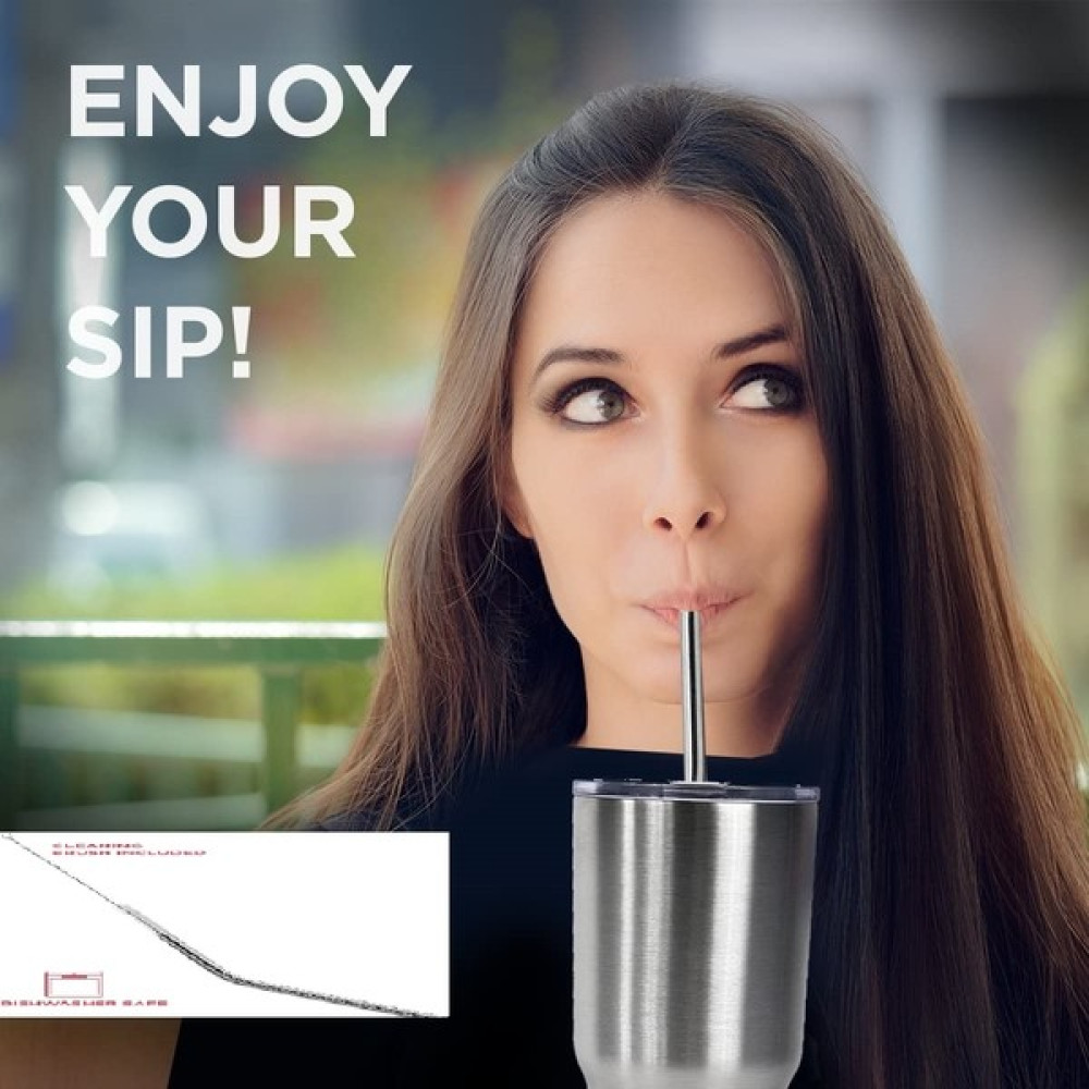 Eshopinlock Çelik Pipet Paslanmaz Çelik Metal Meşrubat Pipeti Ve Pipet Temizleme Fırçası Seti 5 Parça Mutfak Gereçleri Fiyatı