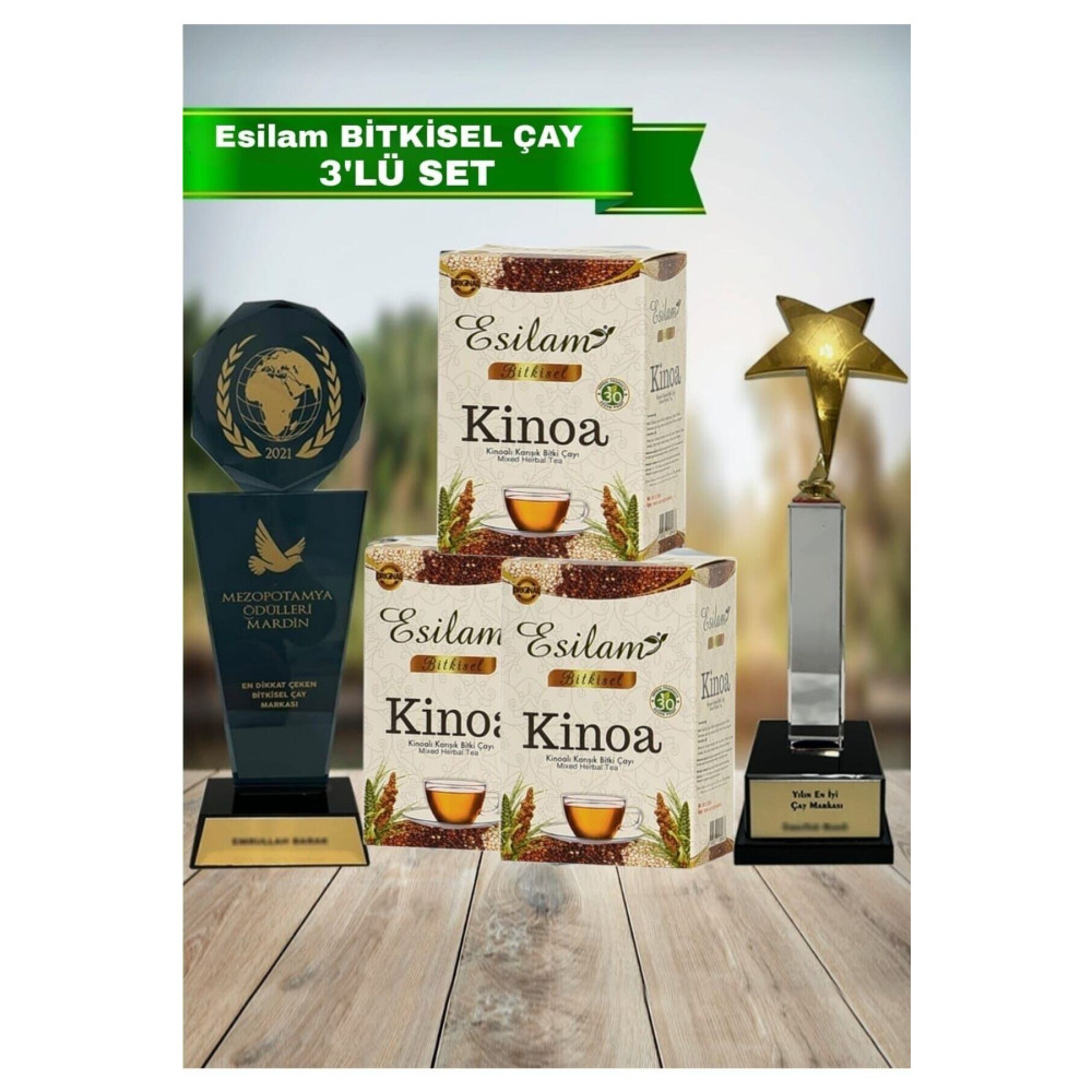 ESİLAM Kinoa Zayıflama Yardımcı Bitkisel Form Çayı 3 Lü Set Çay Fiyatı