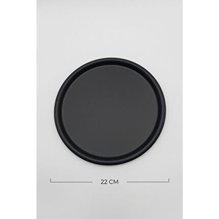 Esina 1 Parça Siyah Metal Sunum Tepsi Dekoratif Kahve Çay İçin 22 cm Ebatında Tepsiler / Fırın Kapları Fiyatı