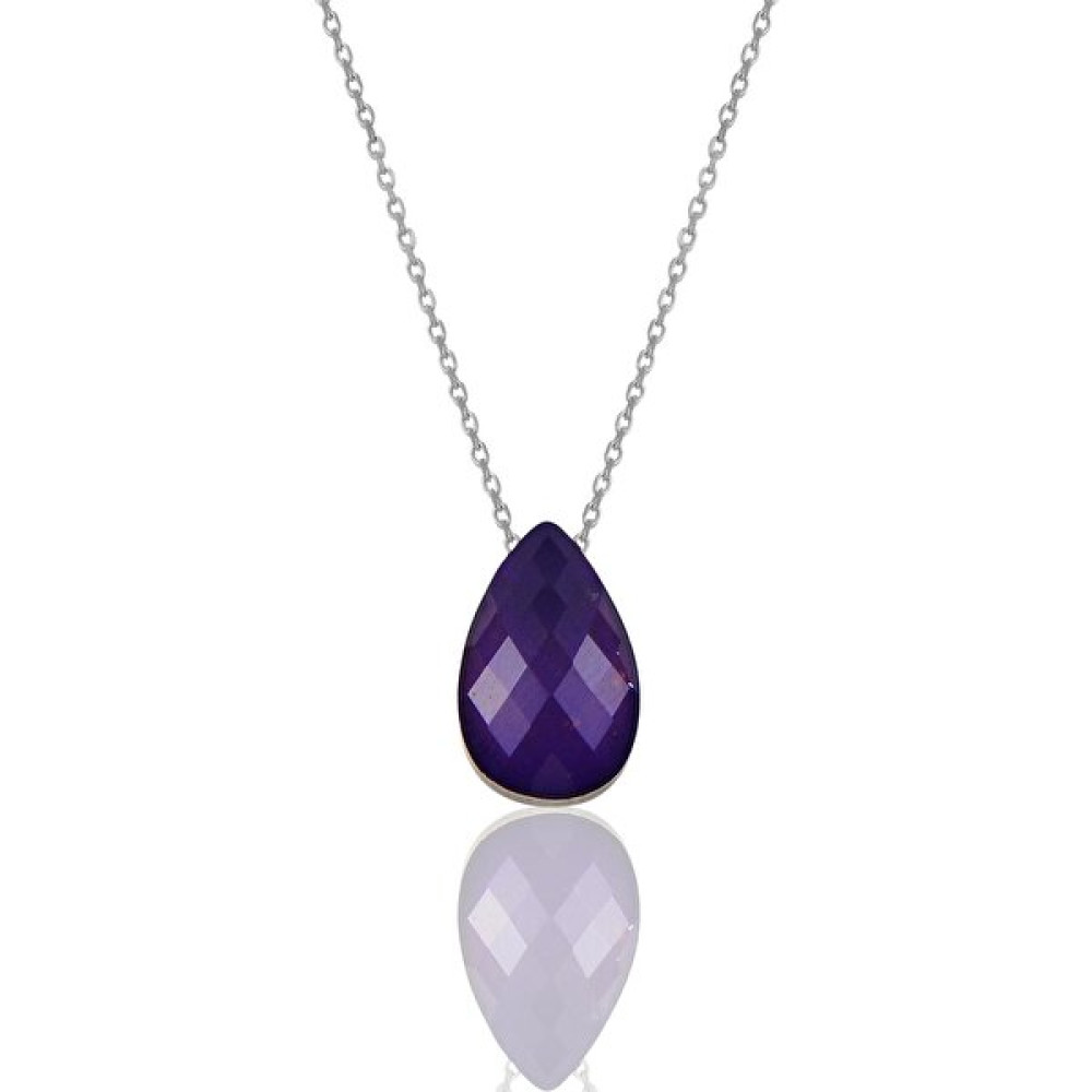 Esjewelry Gümüş Renk Değiştiren His Taşı Kolye Gümüş Kolye Fiyatı