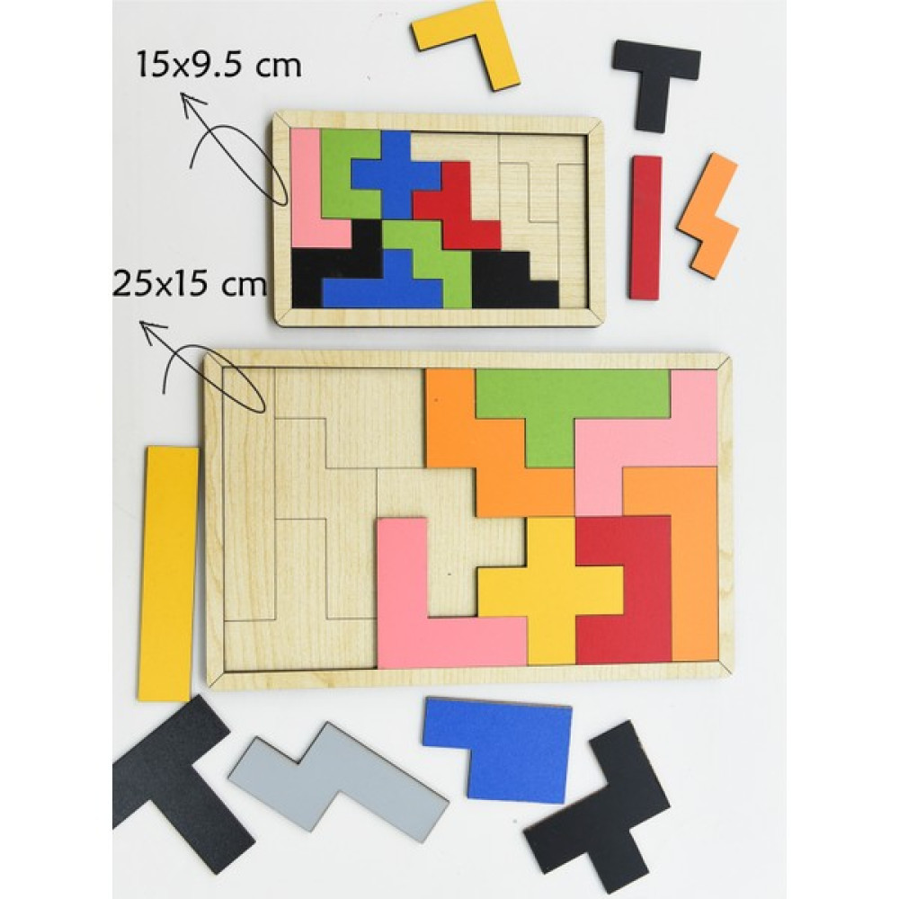 Eska Events Ahşap Tetris Puzzle - Blok Puzzle Zeka Oyuncağı 2'li Set Bebek Oyuncakları Fiyatı