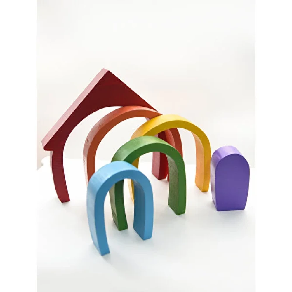 Eska Events Gökkuşağı Waldorf Ev Seti 6'lı Set Montessori - Renkli Bebek Oyuncakları Fiyatı
