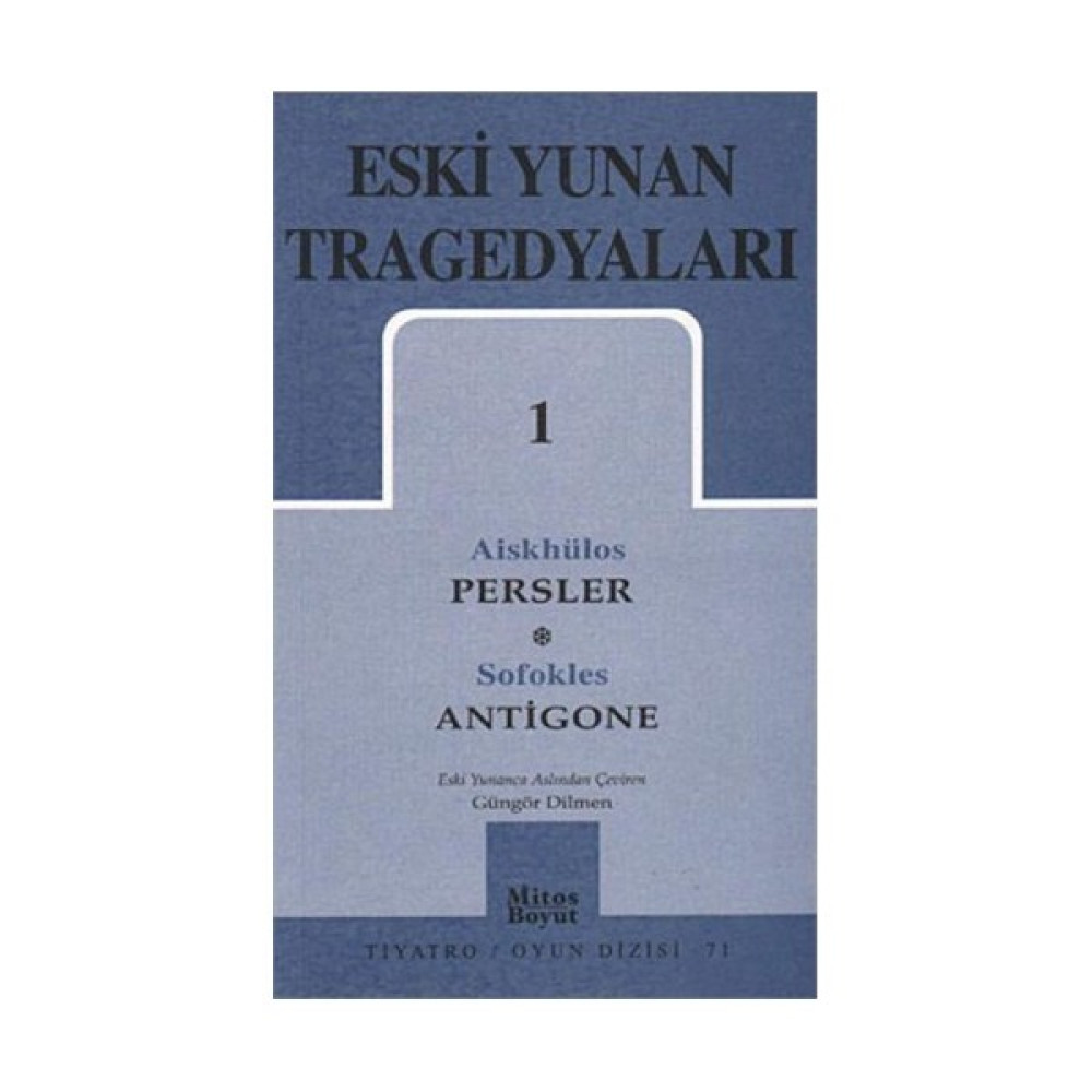 Eski Yunan Tragedyaları 1 - Aiskhülos Tiyatro - Piyes Fiyatı